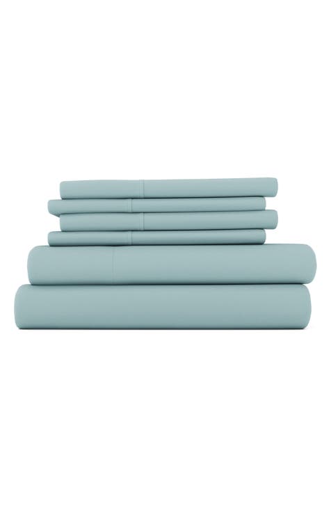 Premium Ultra Soft 6 Piece Microfiber Solid Sheet Set