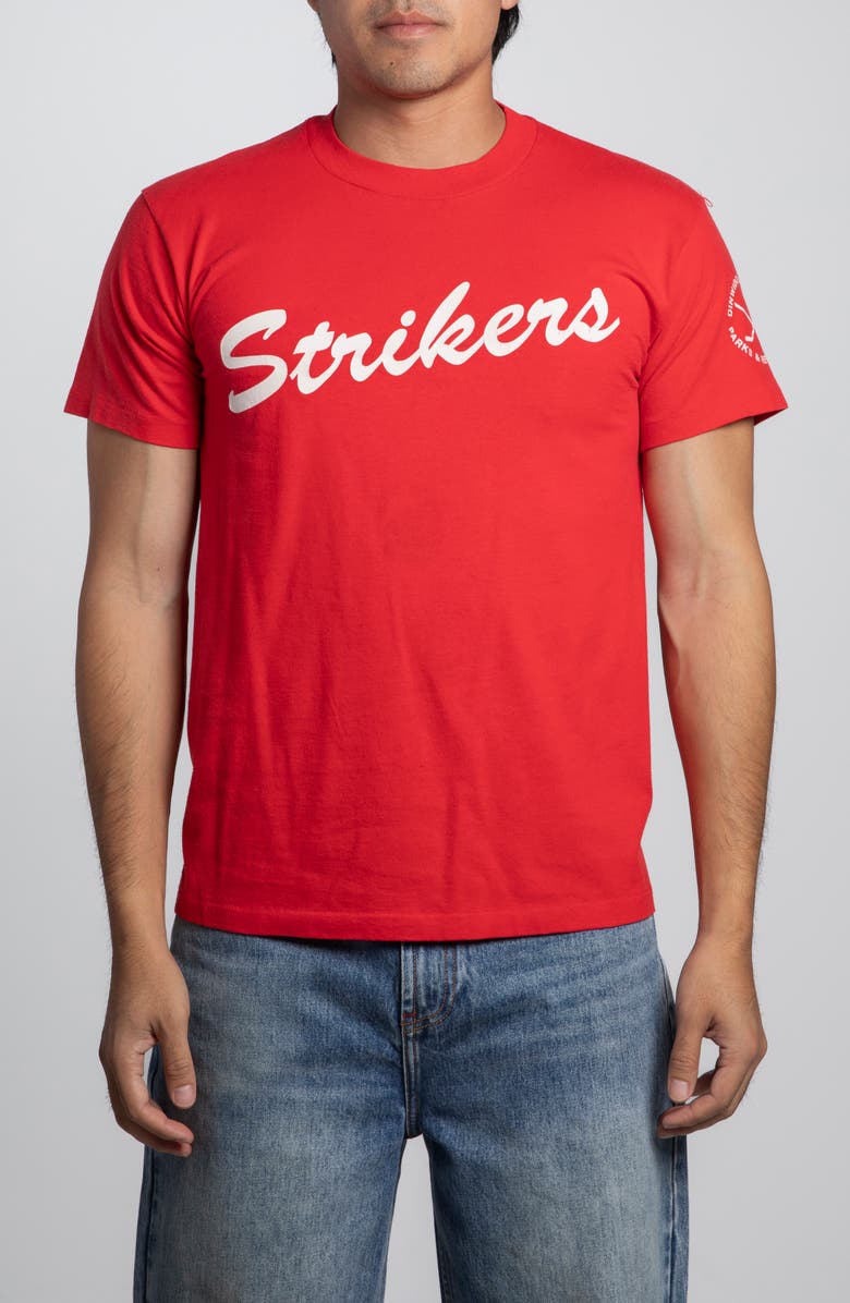 Elwood Vintage Strikers Tee, Main, color, Red