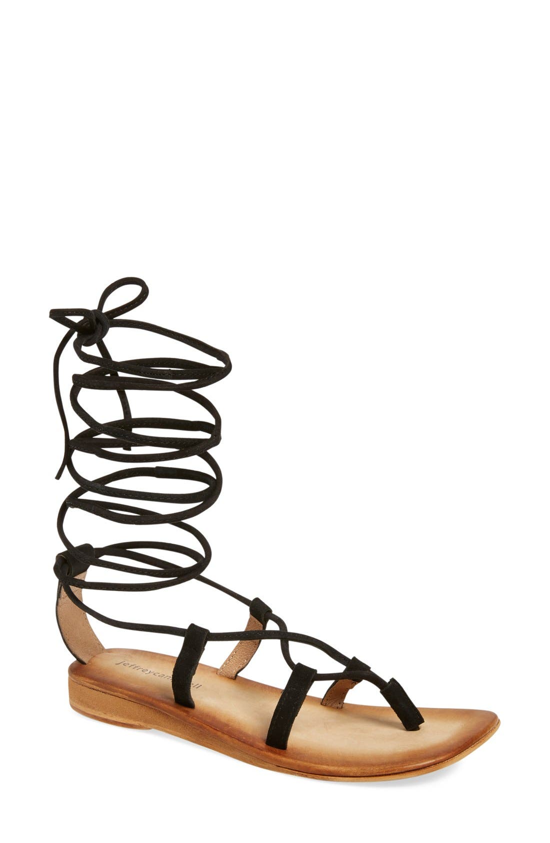 Jeffrey Campbell 'Lima' Wraparound Strap Sandal, Main, color, 