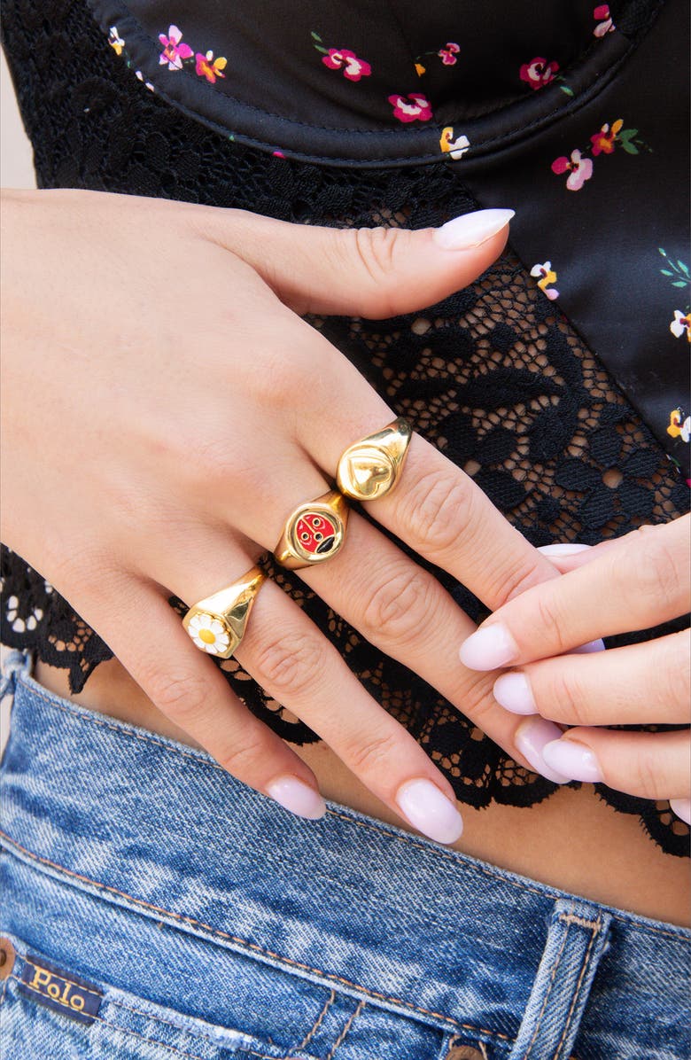 Wilhelmina Garcia Ladybug Ring, Alternate, color,