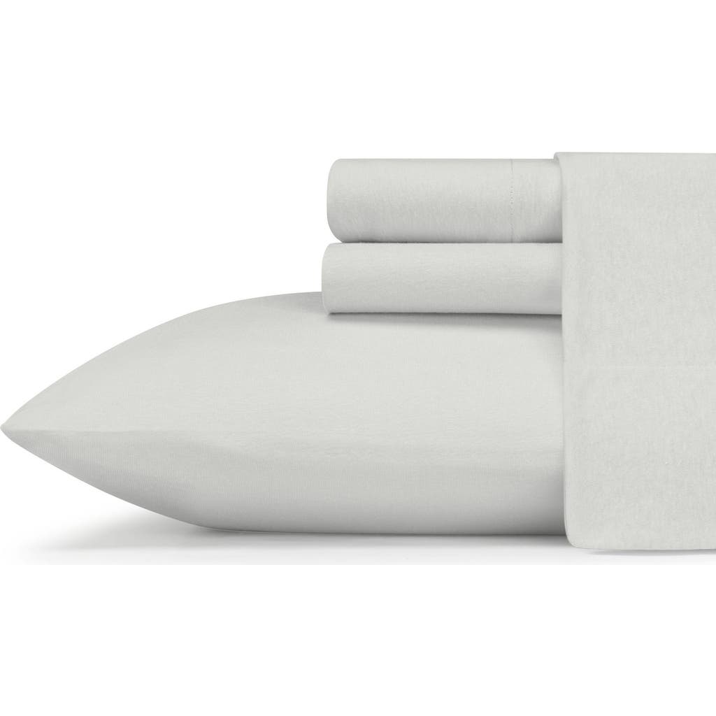 Eddie Bauer Solid Jersey Sheet Set In Cement