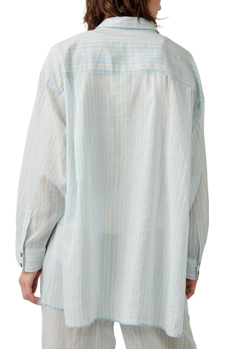 Free People Sleep Mode Cotton Pajama Top, Alternate, color, 