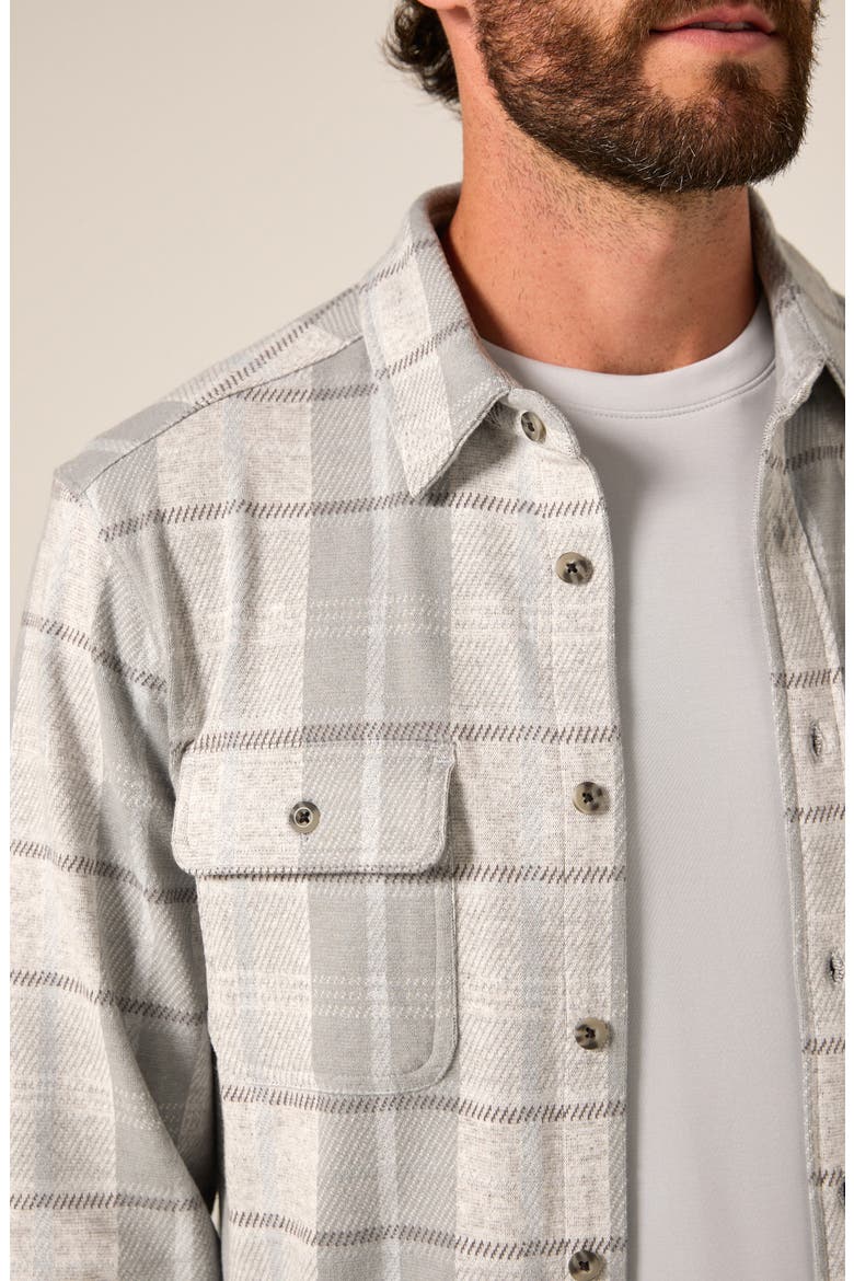 Generation Long Sleeve Plaid Performance Shirt, Alternate, color, SAGE