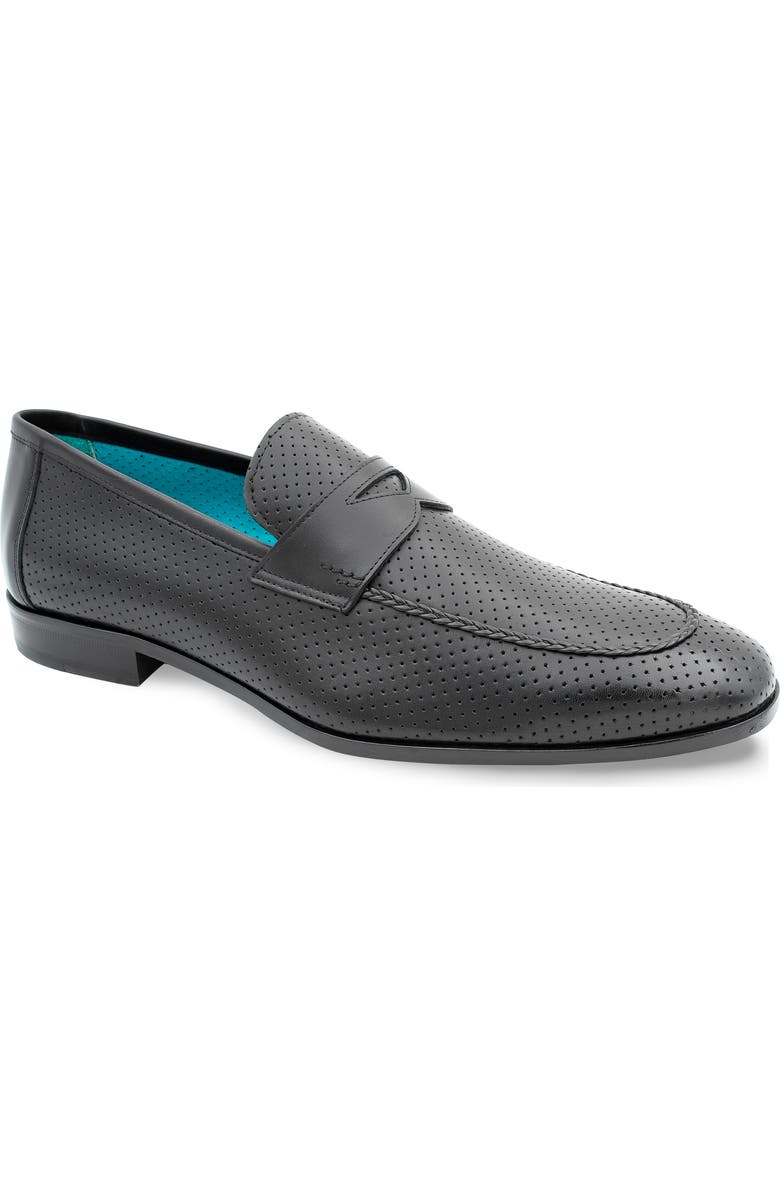 Mezlan Cueva Perforated Penny Loafer, Main, color,