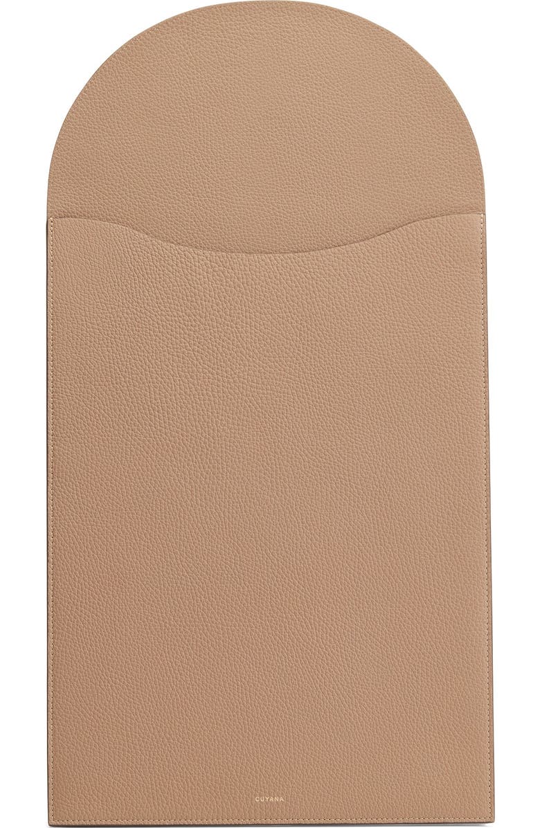 Cuyana Convertible Leather Laptop Sleeve 15-16-inch, Main, color, Cappuccino
