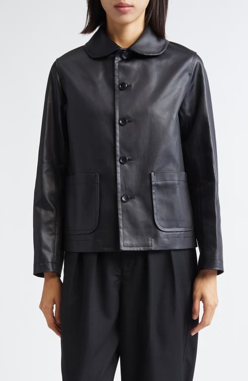 Tao Comme Des Garçons Ester Boxy Satin Jacket In Black