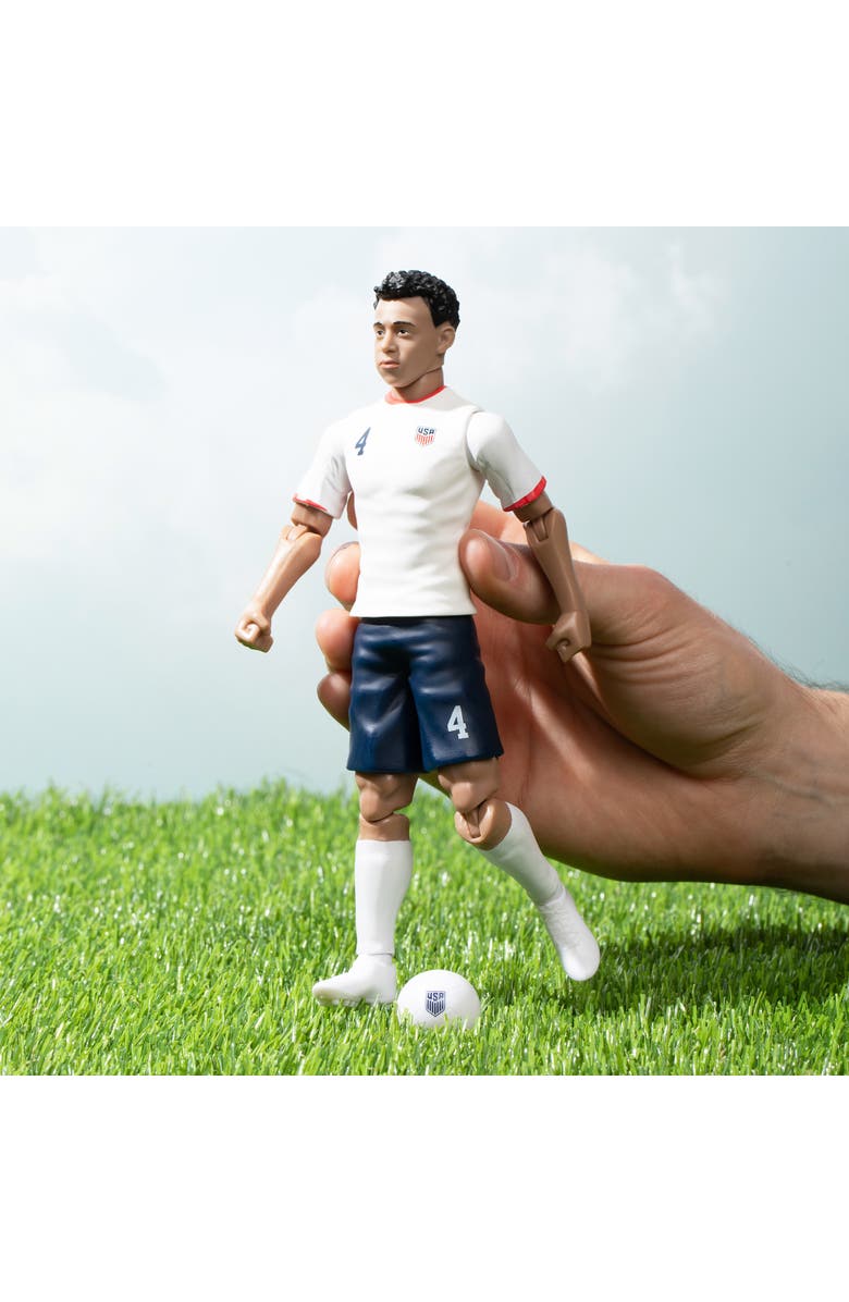 Banbo Toys SOCKERS USMNT Tyler Adams 8" Collectible Soccer Action Figure, Alternate, color, White