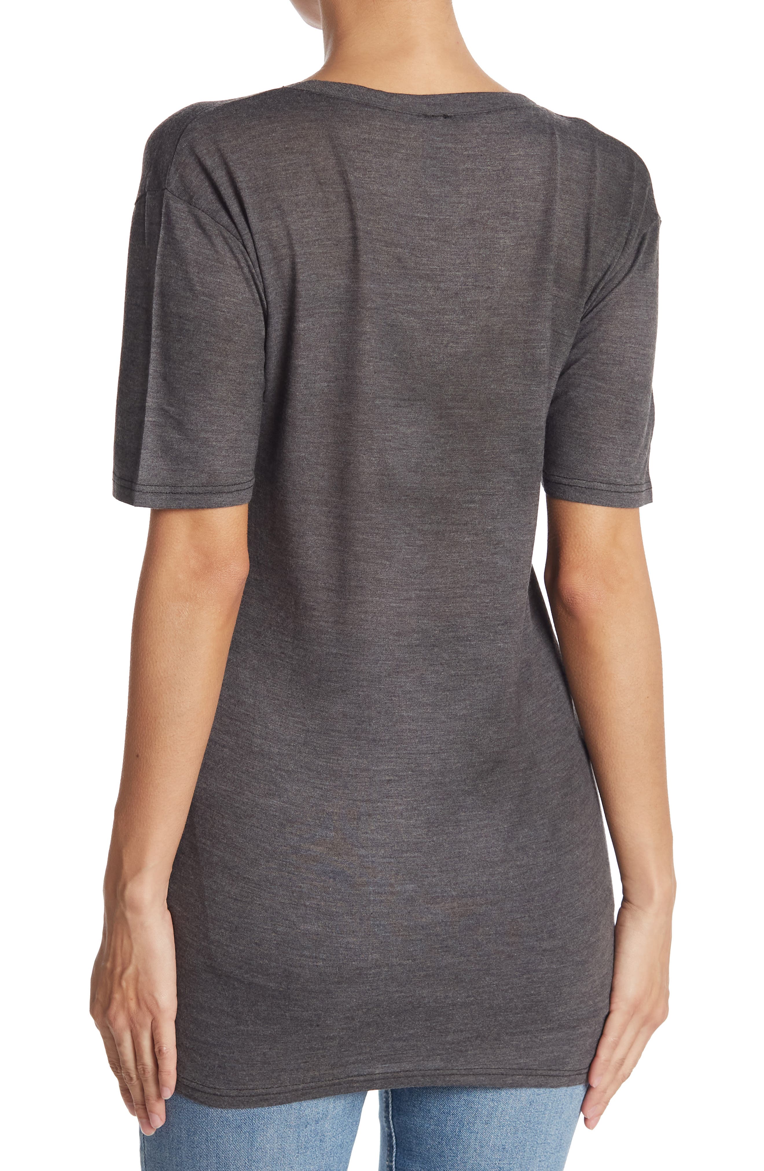 Deep V-Neck Boyfriend Tee - image 2