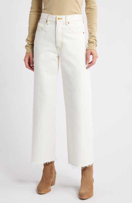 Grace High Waist Crop Wide Leg Jeans