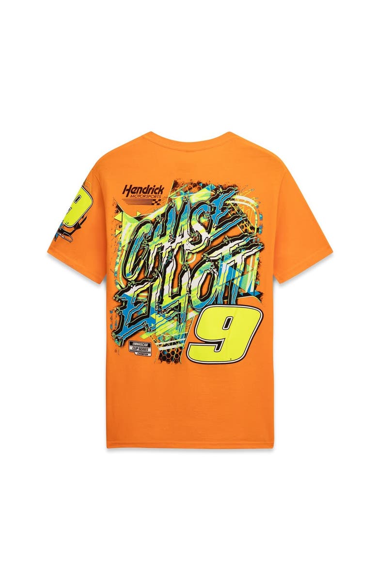 Classic Ink Men's Classic Ink Orange Chase Elliott #9 Neon Xxplosion T-Shirt, Alternate, color, 
