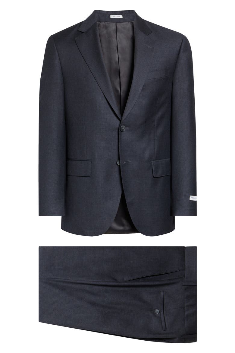 Flynn Classic Fit Charcoal Grey Wool Suit, Main, color, GREY