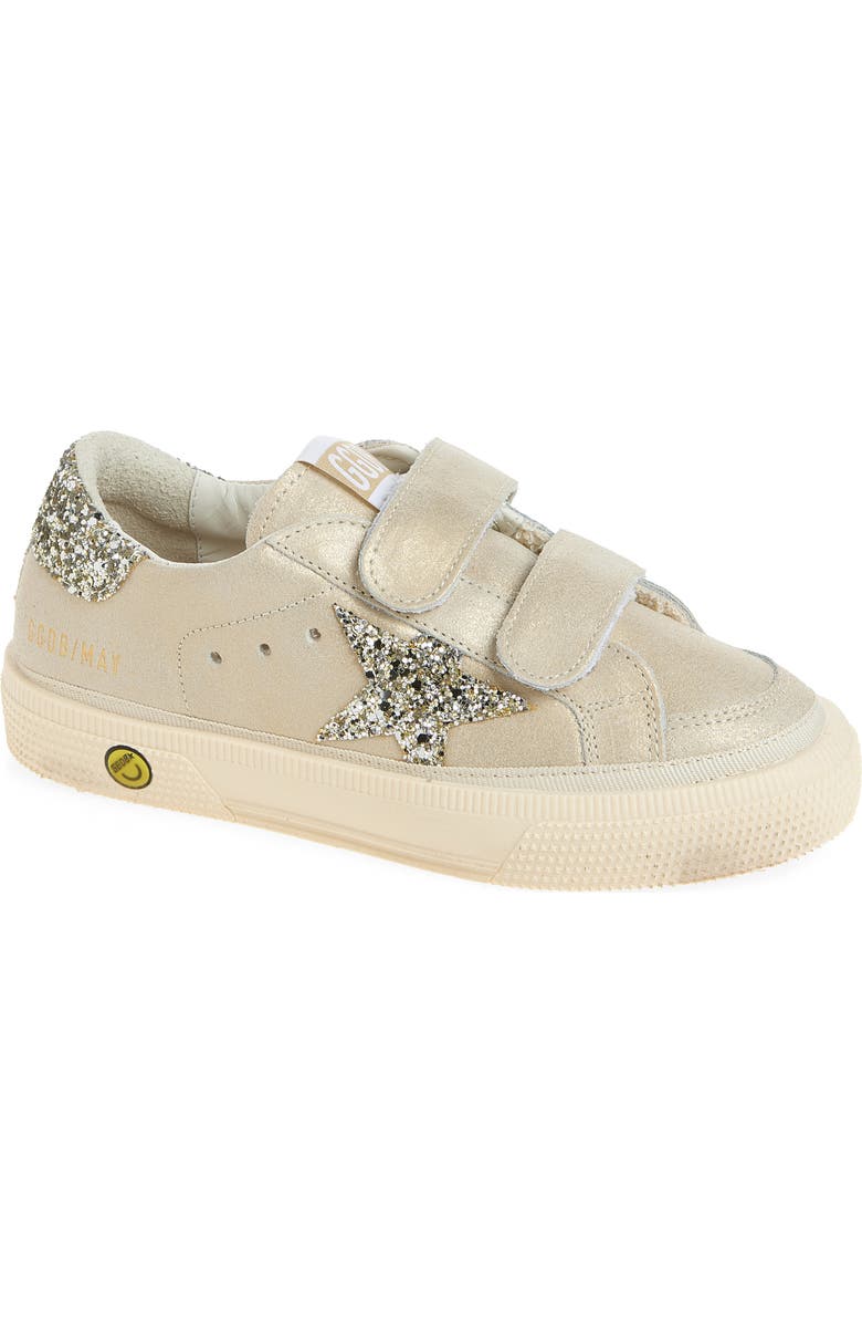 Golden Goose Kids' May School Sneaker, Main, color, Platinum