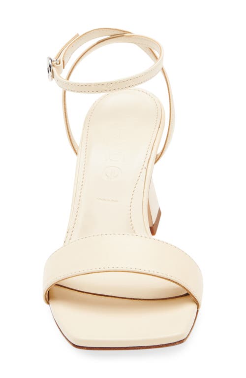 Aeyde Woman Sandals Cream Size 6 Leather In Multi