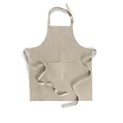 Linen Apron 32 x 27 in for Dining Table, Holiday and Everyday Table Decor - Classic Linen Apron