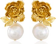 PERACAS Peony Floral Earrings