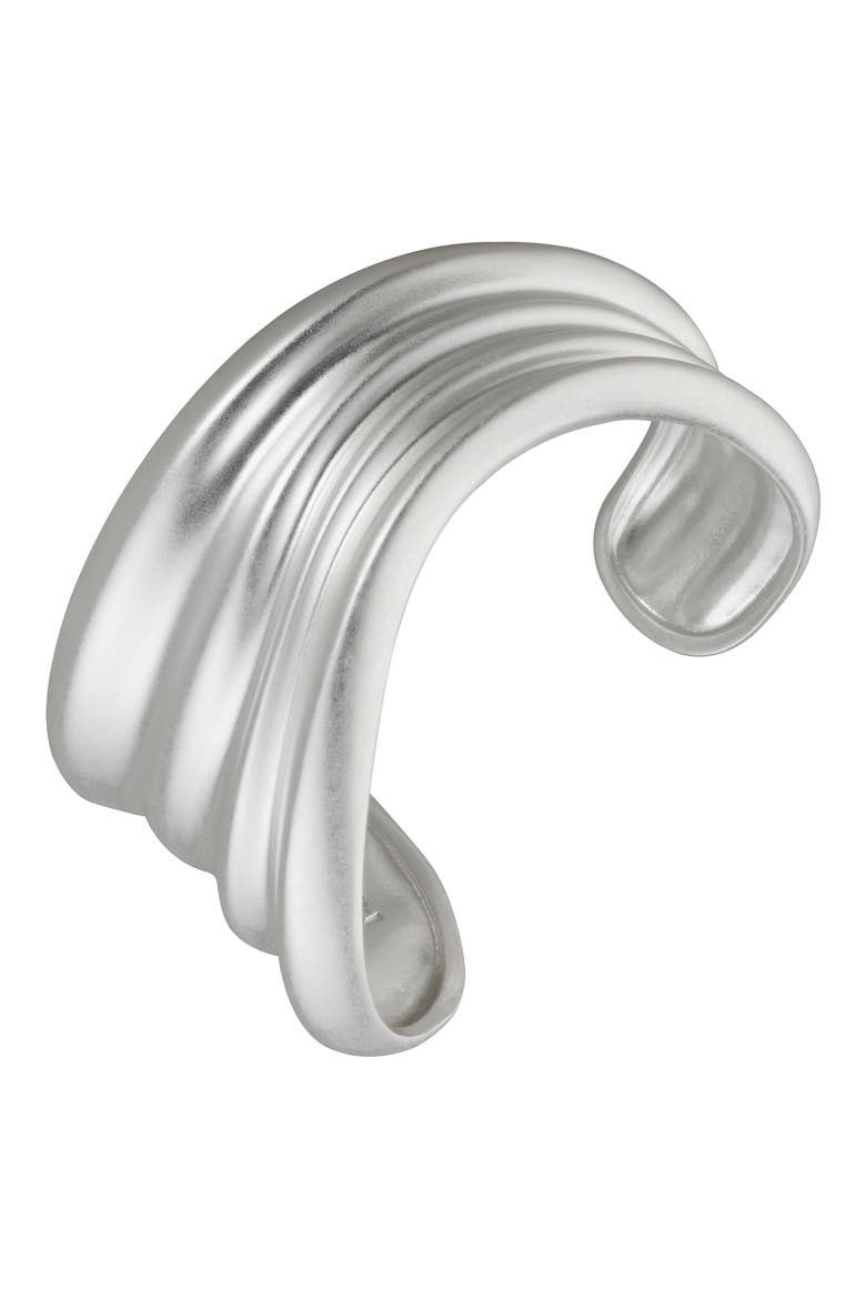 Florence Fluid Cuff Bracelet, Alternate, color, SILVER TONE