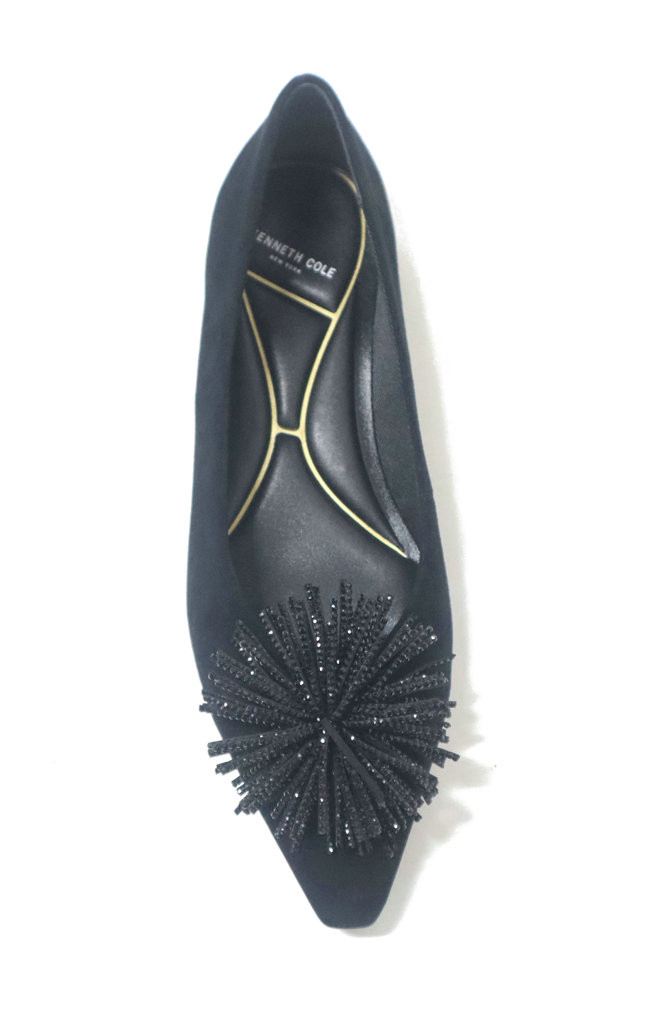 Kenneth Cole Natasha Flat, Alternate, color, Black Suede