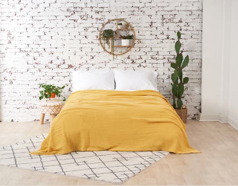 Ryker Dandelion King Gauze Coverlet Bedspread
