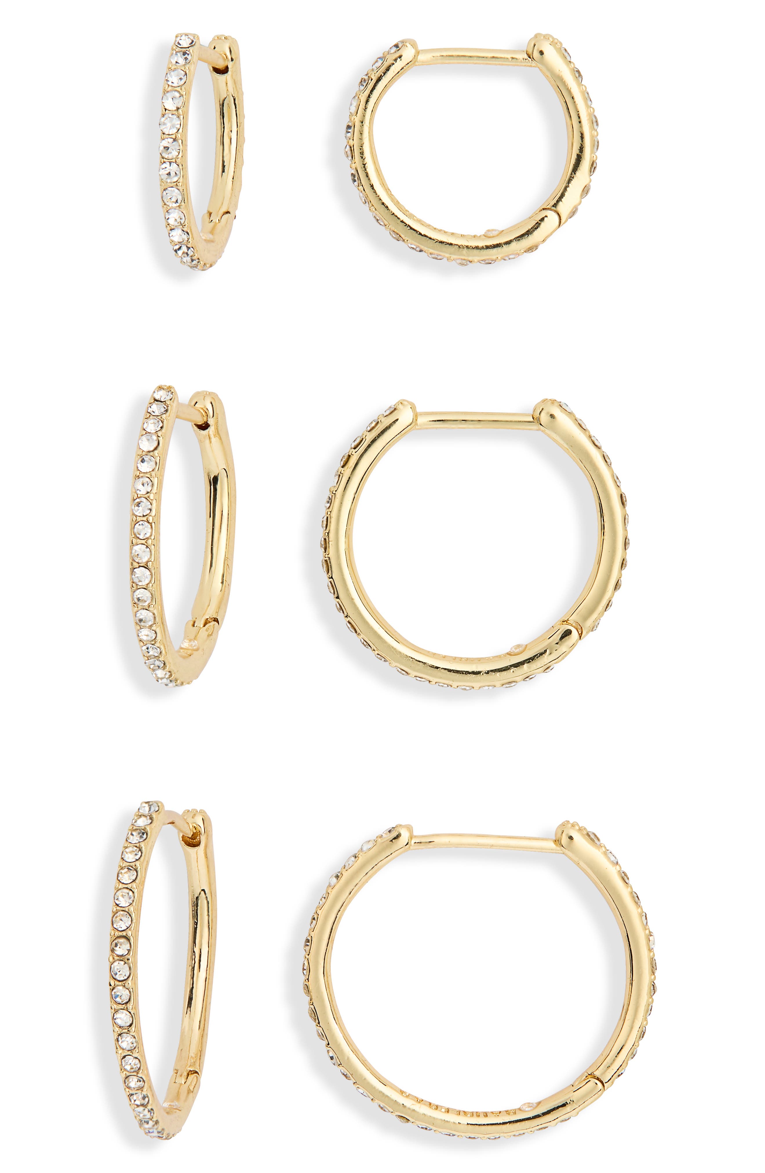 BaubleBar On a Loop Set of 3 Hoop Earrings (Women) | Nordstromrack
