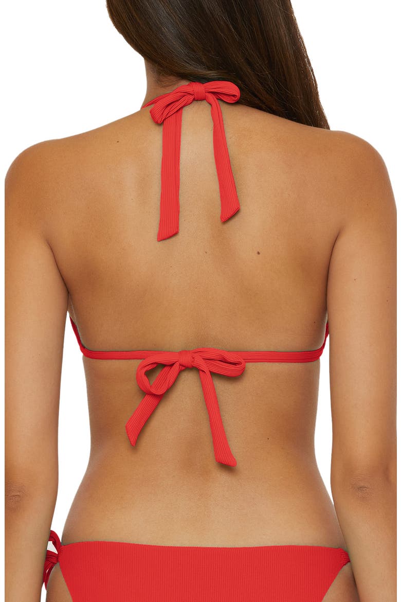 Modern Edge Triangle Bikini Top, Alternate, color, FIRE