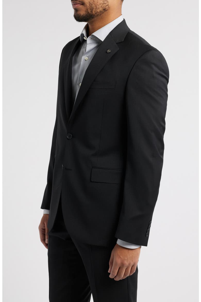 Ross Slim Fit Stretch Wool Suit Jacket, Alternate, color, BLACK