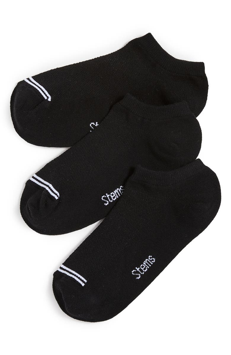 Stems 3-Pack Training No-Show Socks, Main, color, 
