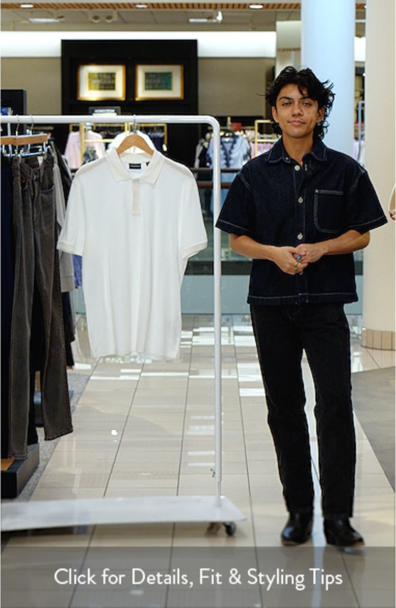 Embroidered Logo Trim Polo, sales video thumbnail