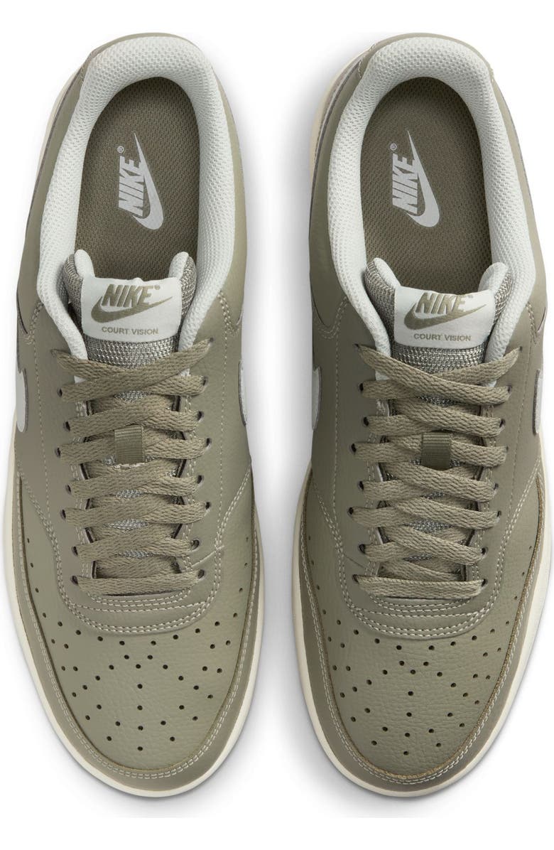 Nike Court Vision Low Sneaker, Alternate, color, Light Army/ Light Silver