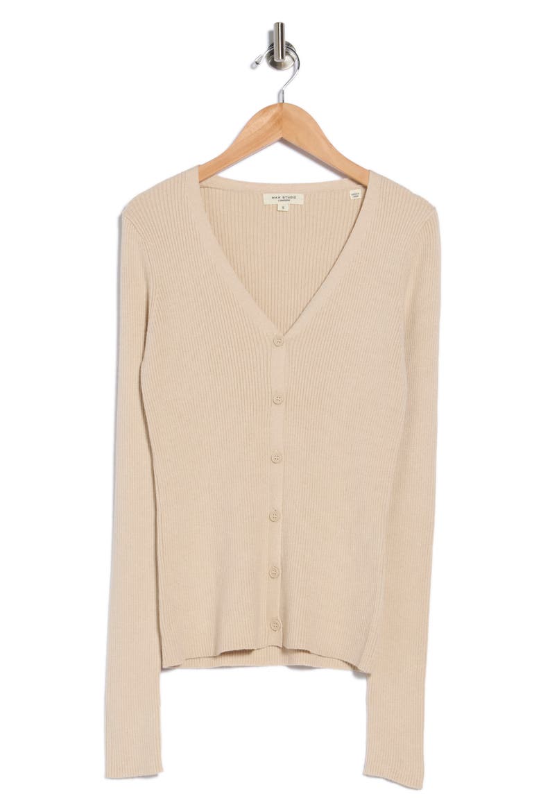 V-Neck Cardigan V-Neck Cardigan, Alternate, color, BONE