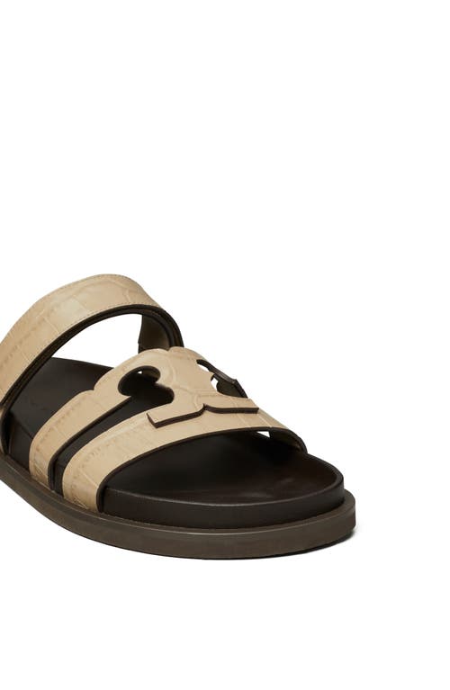 Tory Burch Ines Sport Slide Sandal In Stormy Gray/cocoa