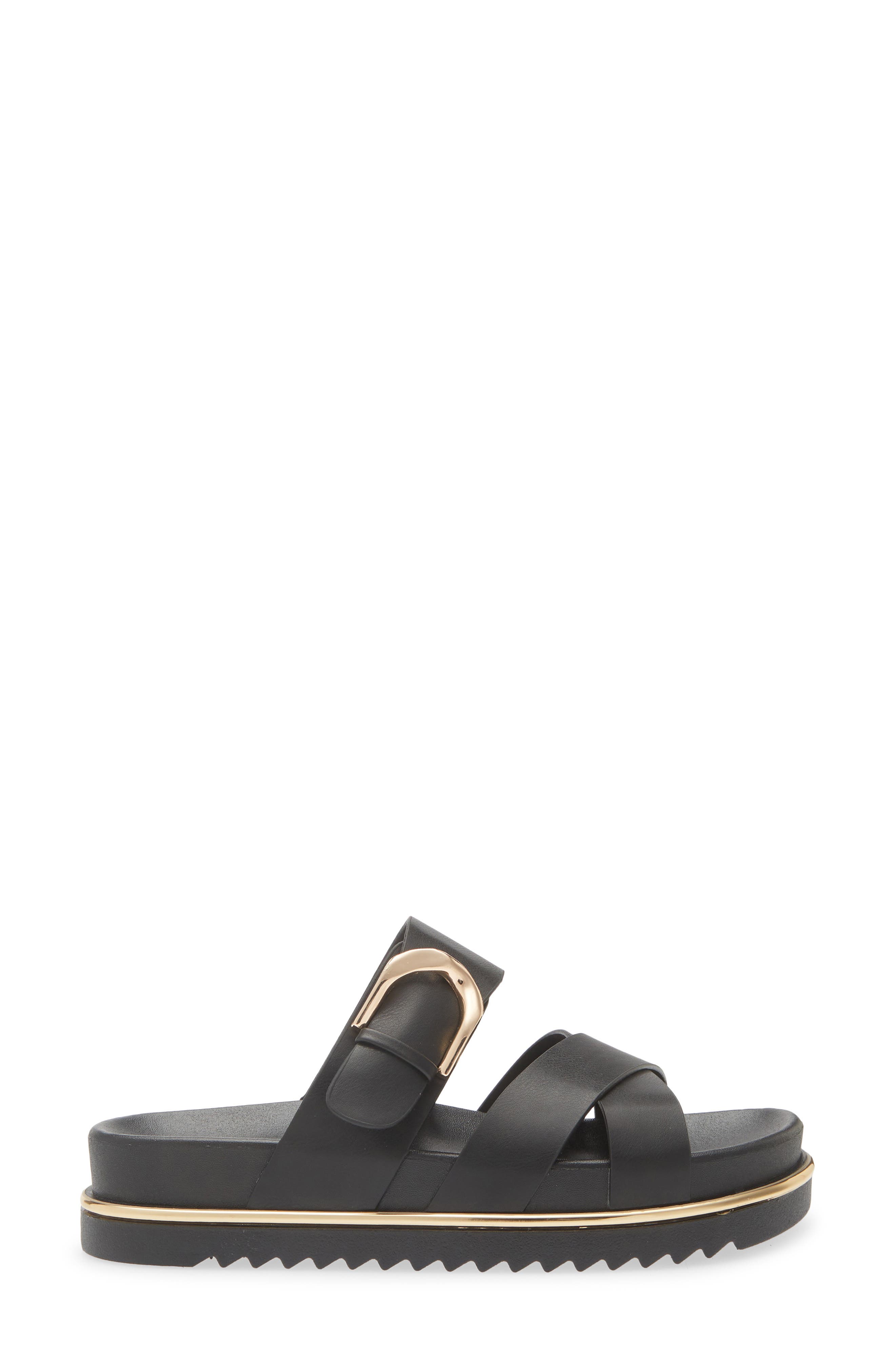 EXTREME BY EDDIE MARC Kira Slide Sandal, Alternate, color, Black
