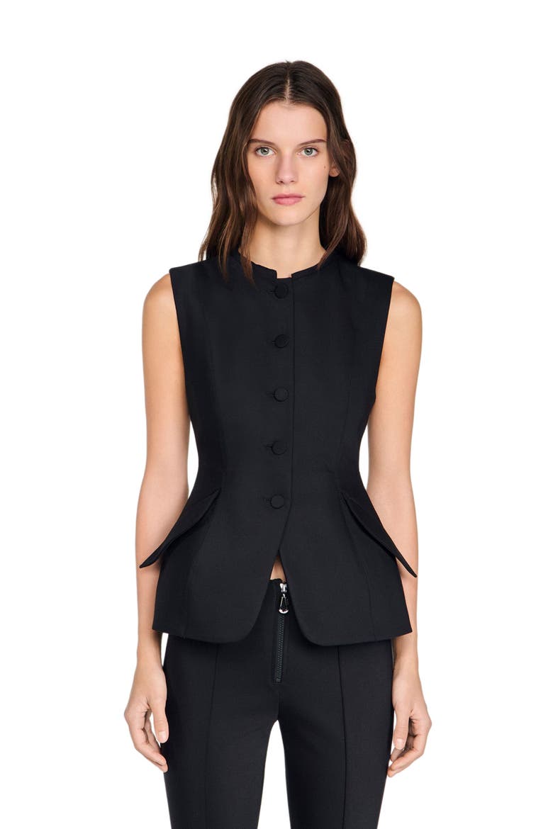 Peplum jacket, Main, color, Black