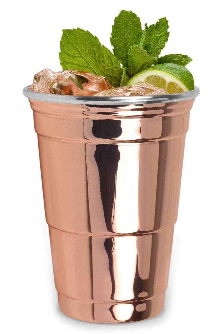 Copper Party Cup, Alternate, color, METALLIC RUST/ COPPER