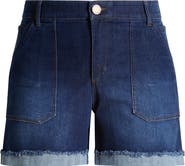 Wit & Wisdom Patch Pocket High Waist Denim Shorts