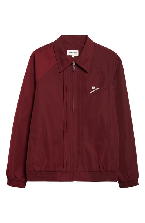 Shushu-tong Pintucked Embroidered Shell Jacket In Red