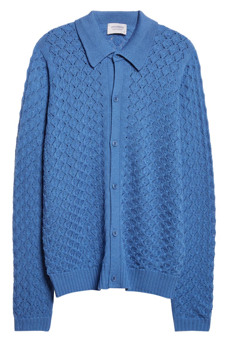Winster Wool Cardigan, Alternate, color, SALTIRE BLUE
