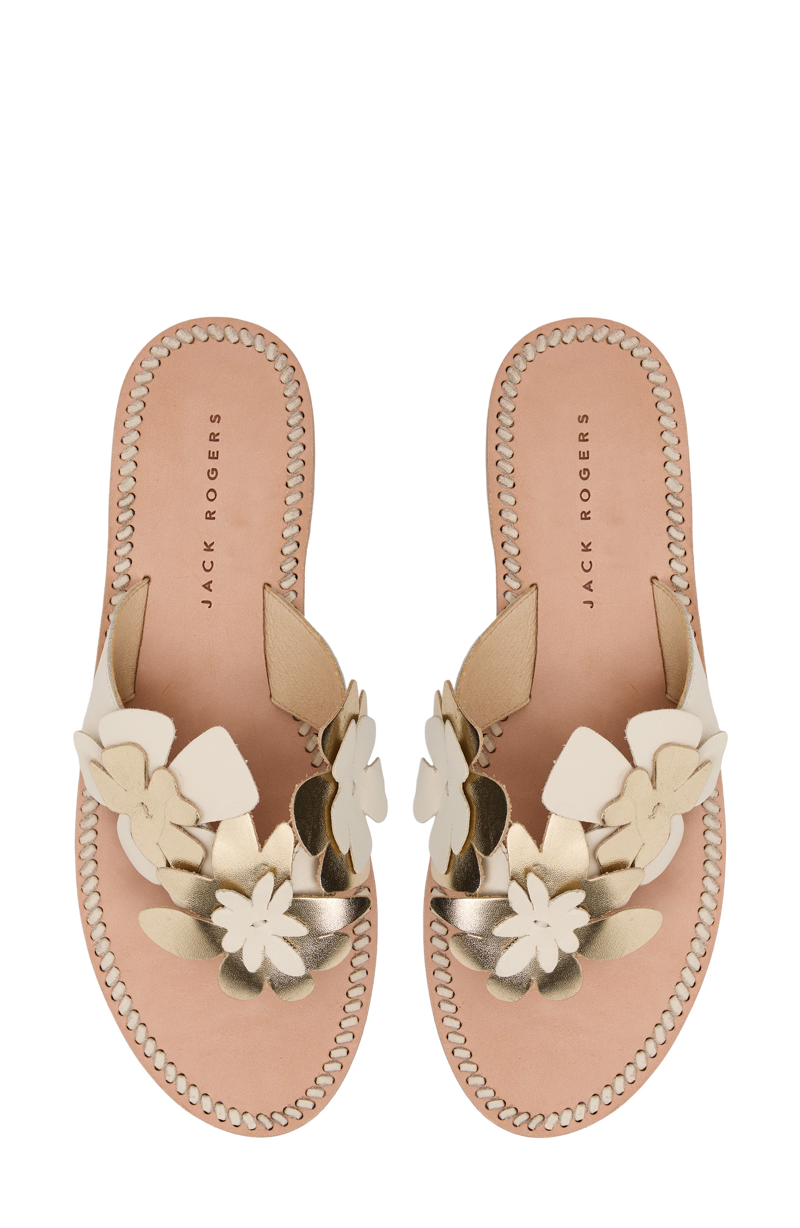 Jack Rogers Talahi Sandal, Alternate, color, Ivory/ Platinum