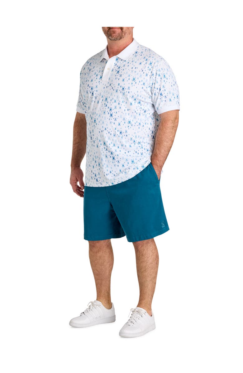 Psycho Bunny Big & Tall Nev Sport Polo Shirt, Alternate, color, White