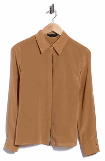 Willa Silk Hidden Placket Shirt