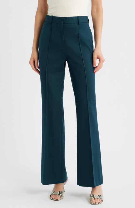 Jade Wide Leg Wool Blend Pants