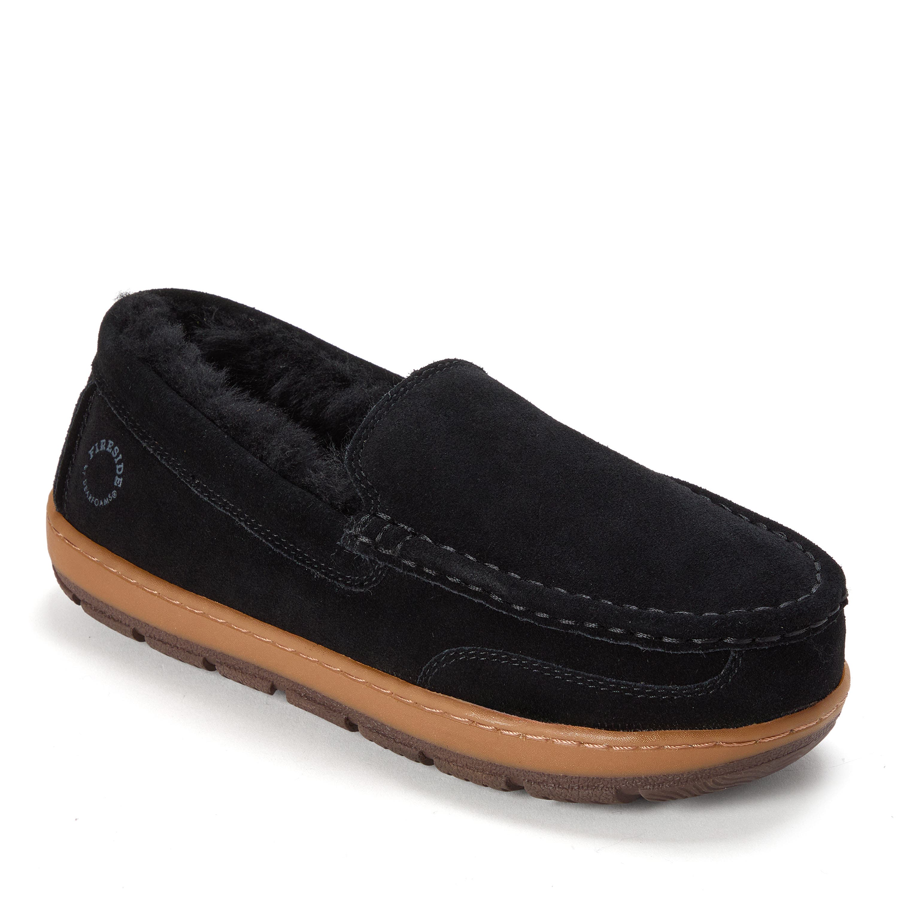 Fireside Melbourne Water Repellent Rugged Loafer, Main, color, Black
