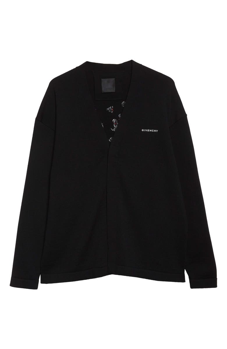 Givenchy Disney x Givenchy '101 Dalmatians' Embroidered 4G Wool Cardigan, Alternate, color,