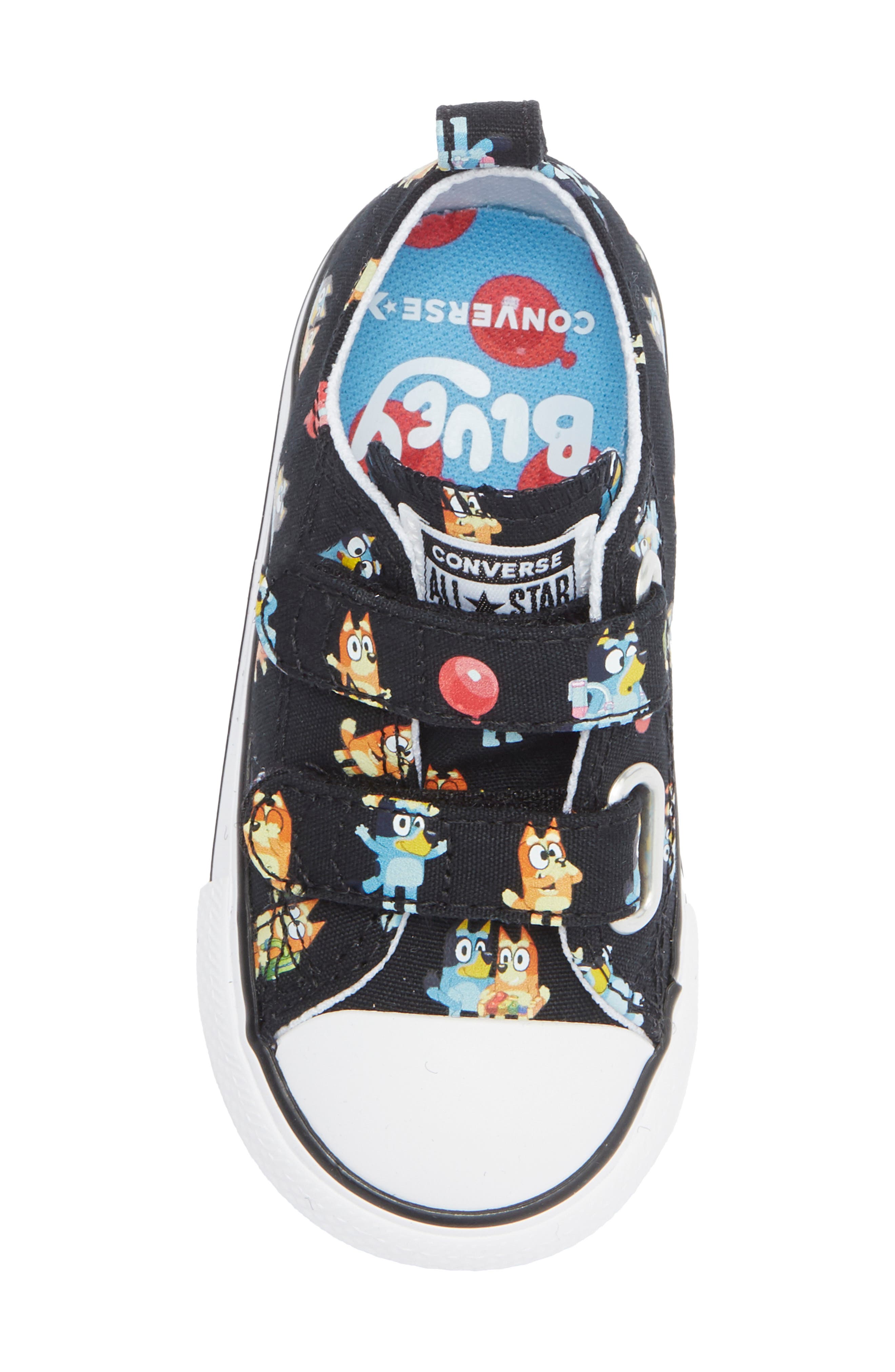 Converse x Bluey Kids' Chuck Taylor<sup>®</sup> All Star<sup>®</sup> 2V Sneaker, Alternate, color, Black/ Multi/ White