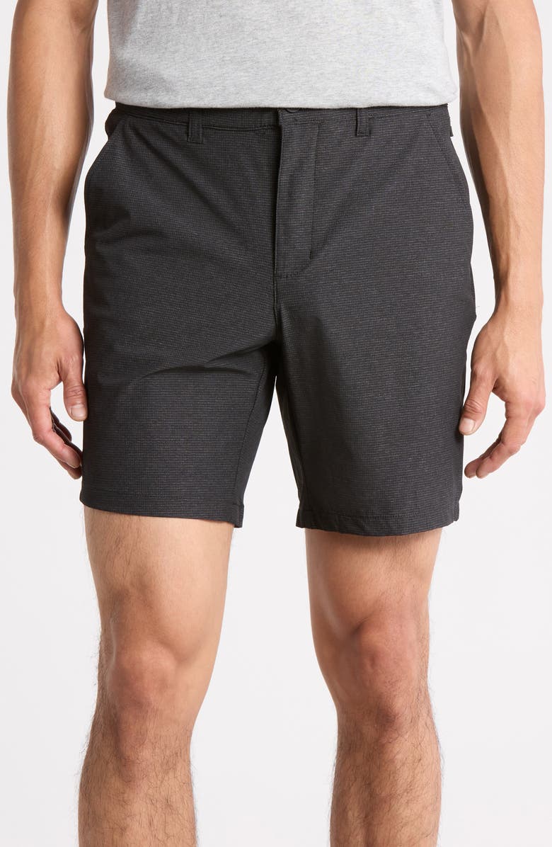 DKNY SPORTSWEAR Kelton Tech Chino Shorts, Main, color, Black