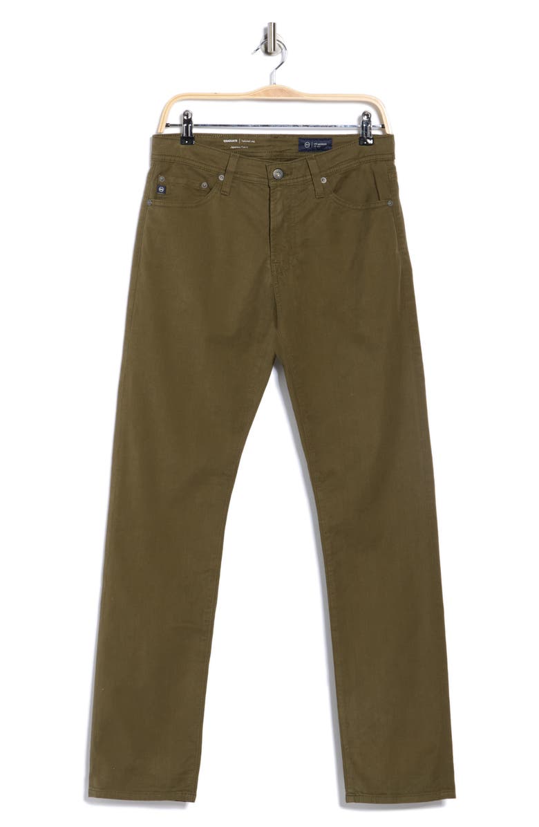 AG Graduate Tailored Straight Leg Pants, Alternate, color, Desert Pine