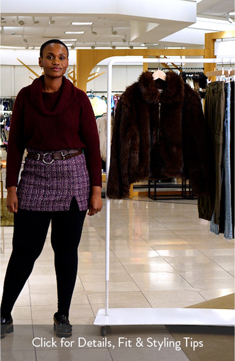 Faux Fur Bomber Jacket, sales video thumbnail