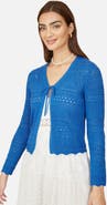 Yumi Crochet Tie Front Cardigan