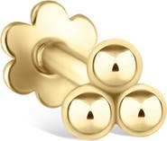 MARIA TASH Ball Trinity Single Threader Stud Earring