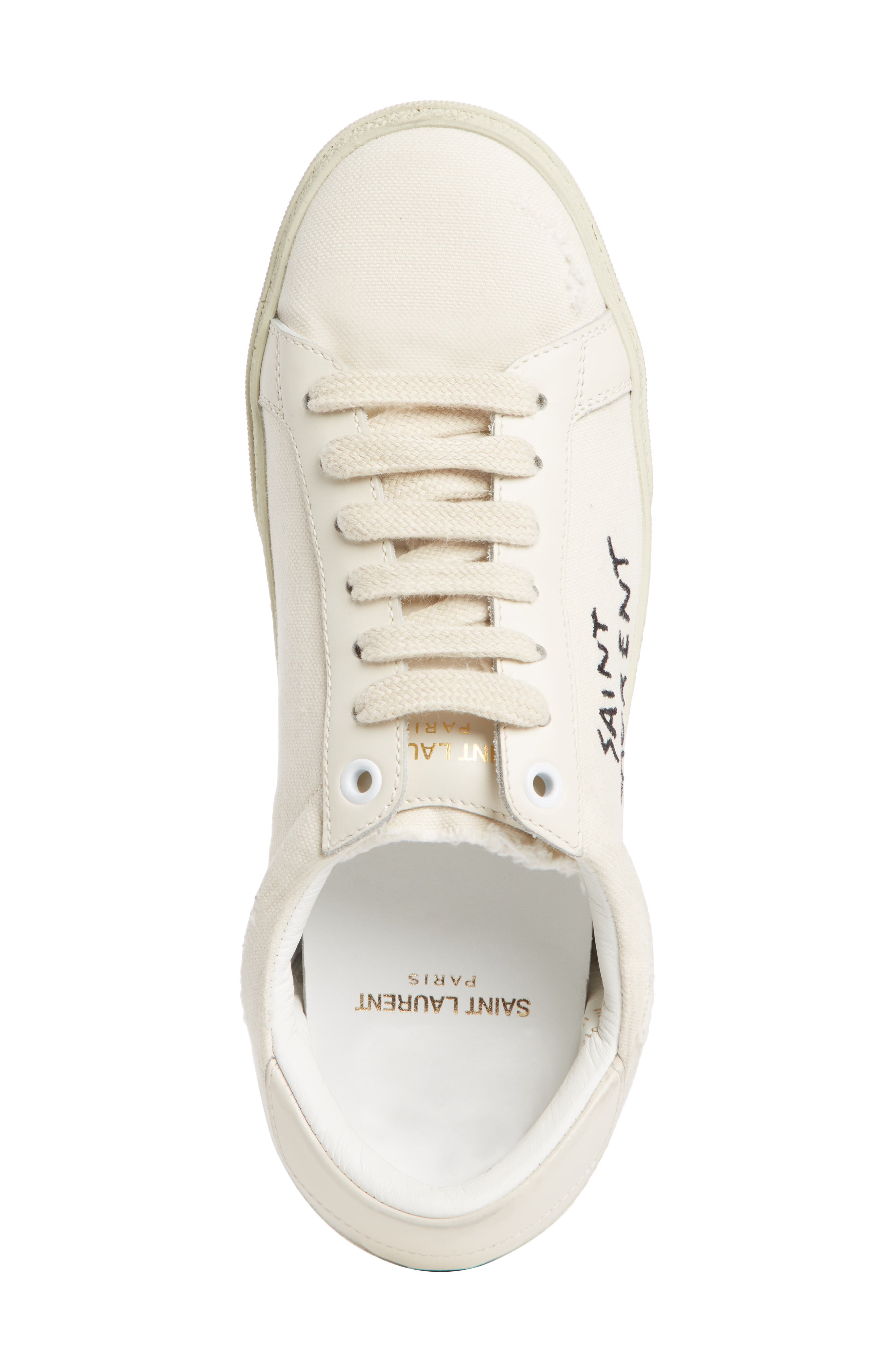 Saint Laurent Court Classic Embroidered Sneaker, Alternate, color, 