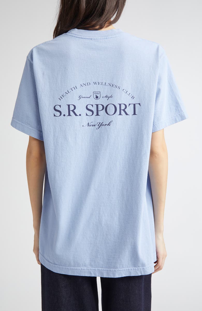 Sporty & Rich Wimbledon Cotton Graphic T-Shirt, Alternate, color, 